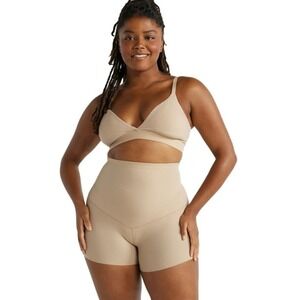 Joyspun Mid-Rise Shaping Boyshort XXL 20 Adobe Tan Seamless Medium Support NWT